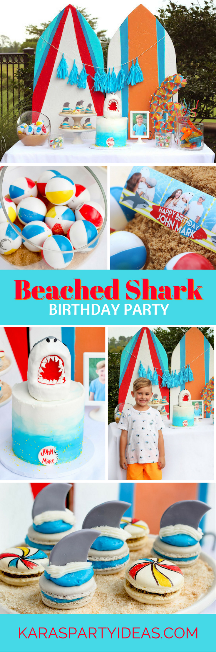 Shark Party Kara's Party Ideas Bash Booth